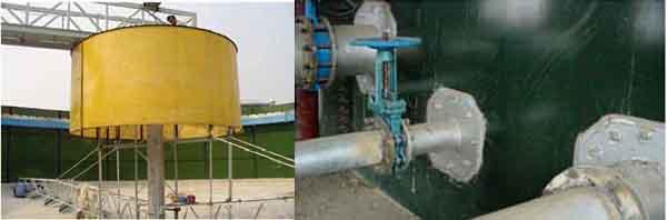 Yeşil EGSB Reaktör Atık Su Depolama Tankları Korozyona Direnci 0