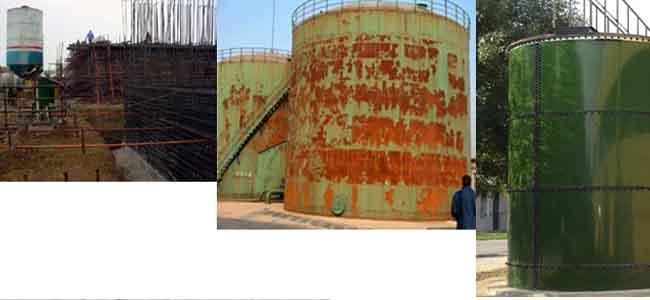 Korozyona dayanıklı atık su depolama tankları 30000 galonluk su depolama tankı 0