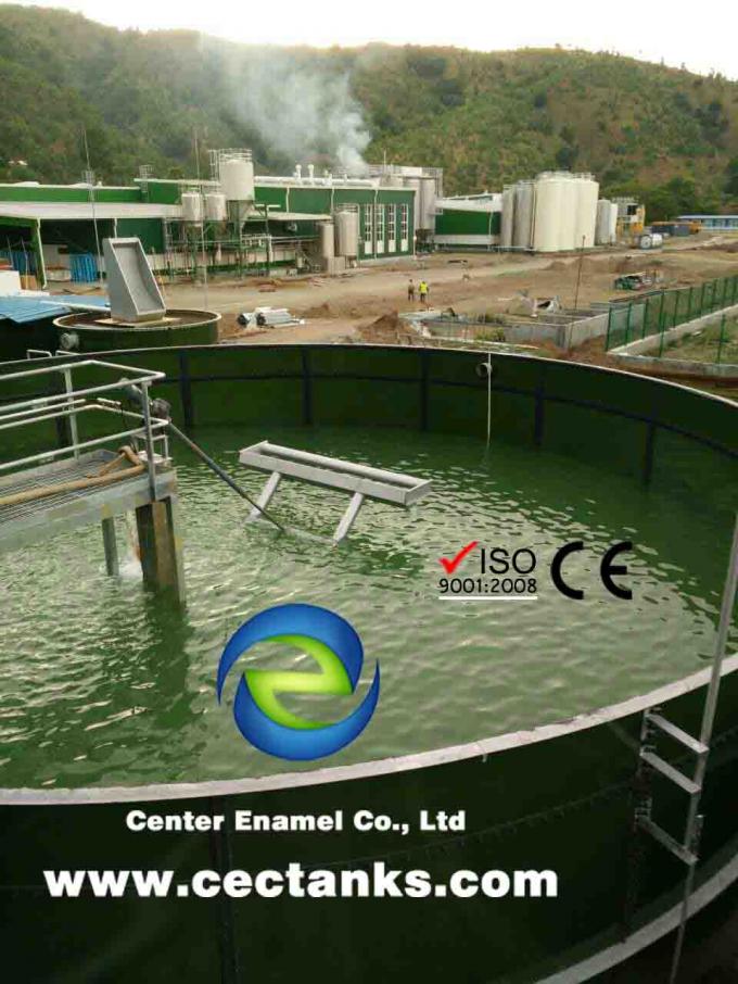 OSHA Doğu Timor'daki Bira Fabrikası Atık Suyu Arıtma Projesi için Çelik Tankı'na Füzelenen Cam 0