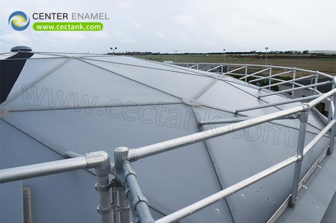 Karbon çelik tanklar için korozyona dayanıklı alüminyum kubbe çatıları 0