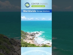 30 Yıllık bir hizmet ömrü olan, çelikten katlanmış cam atık su tankları