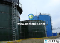 Cam Kaplı Çelik Tahıl Depolama Silosu / 30000 Galon Su Depolama Tankı Cam Kaplı Panel