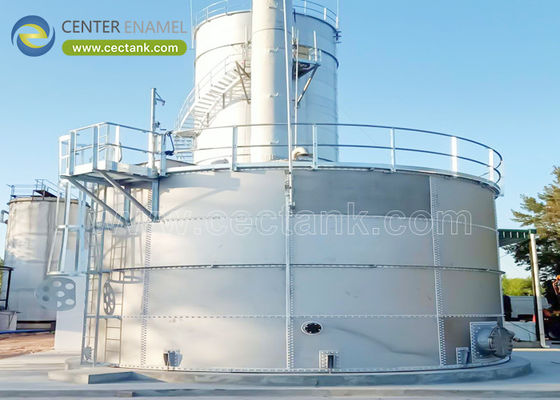 Anaerobik Digester Tankları için Beton Temel Paslanmaz Çelik Tanklar