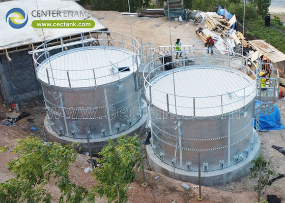 Global Müşteriler için Üstün Galvanizli Çelik İrişme Su Tankları Sağlayan Merkez Enamel