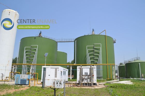 Biyogaz verimliliğinin en üst düzeye çıkarılması Paslanmaz Çelik Anaerobik Sindirim Tankları için Çift Membranlı Çatı