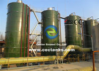 Korozyona dayanıklı çelik depolama silosu AWWA D103 standart / tahıl hopper kutuları ile