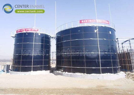 Kaliteli camdan çelikle füzelenmiş tankları atık su arıtma işlemleri için kullanmak