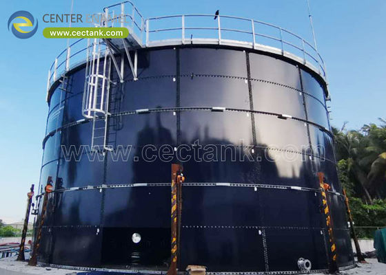 Fermantasyon endüstrisi için santral enamel ile çelişmiş çelik endüstriyel su tankları