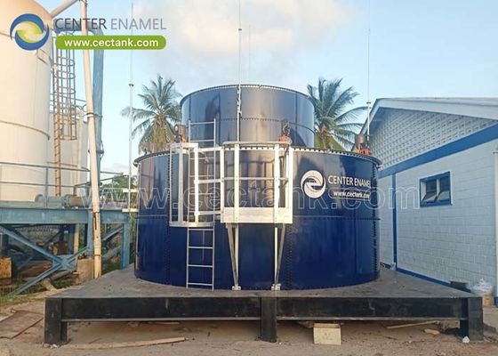 Ev çöpü arıtma tesisleri için cam kaplı çelik atık su arıtma tankları