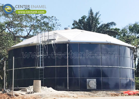 Center Enamel, Kamboçya Ham Petrol Depolama Tankları için Alüminyum Kupom Çatı Sağlayabilir