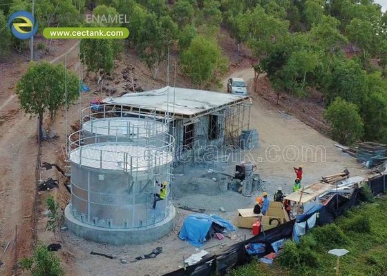Park için dayanıklı galvanizli çelik tanklar Su arıtma sistemleri