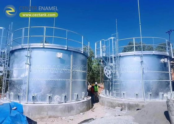 İçme suyu arıtma sistemleri için galvanizli çelik tanklar