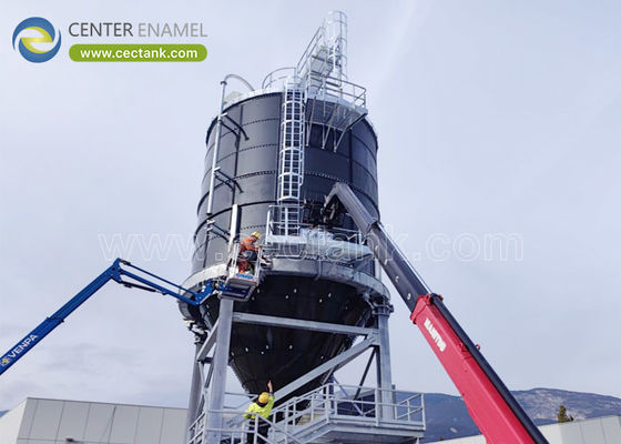 Merkezi Emaye'den Özel 100.000 Litrelik Cam Kaynaklı Çelik Tank - Nihai Silo Çözümünüz