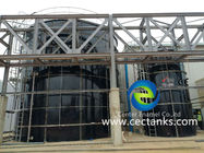 Şehir atık suyu arıtma için cam - erimiş - çelik GFS tuşlu depolama tankları