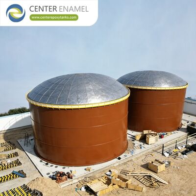 Yüksek korozyona dayanıklı alüminyumlu ve hızlı alan kurulum için kendi kendini taşıyan yapı ile kubbeli dış yüzen çatı tankı