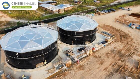 Sürdürülebilir Biyogaz Çözümleri: Hindistan'da Kasaplık Atık Suları için GFS Tankları+Çifte Membran Çatı