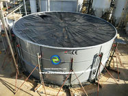 İçme suyu depolama projesi için AWWA ve OSHA standardı ile bultlanmış çelik su depolama tankları