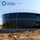Yumuşak cam erimiş çelik tanklar, 30000 gallon bultlanmış çelik su depolama tankı