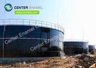 Alüminyum alaşımlı gölge çatıları ile 600000 gallonluk çelişmiş çelik içme suyu depolama tankları