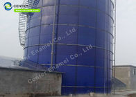 Belediye atık su arıtma projesinde çelikten füzelenmiş cam su tankı
