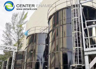 NSF 61 Sıvı kuru toplu depolama için cam kaplı çelik su depolama tankları