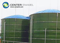 Çelikten Kaynatılmış Cam Boltlu Biyogaz Depolama Tankı Koyu yeşil