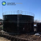 Belediye atık su arıtma tesisi için çeliğe füzelenmiş cam atık su depolama tankı