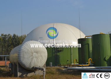 Biyogaz tesisi, atık su arıtma tesisi için atık su depolama tankları