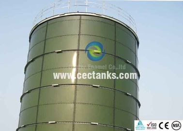 EGSB reaktörü ile cam kaplı koyu yeşil anaerobik sindirici tank