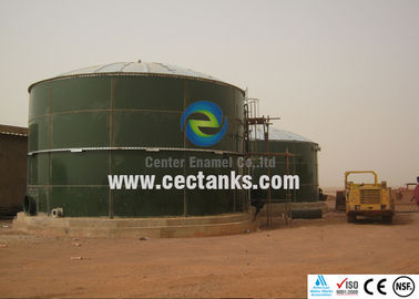Mühendislik cam kaplı su depolama tankları / bultlanmış paslanmaz çelik içme suyu tankları