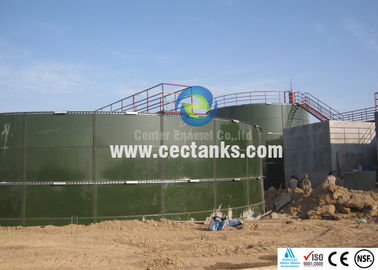 Çelik tankına füzelenmiş bultlanmış cam atık su / kanalizasyon arıtma emaye tankı
