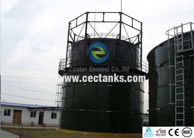 Biyogaz tesisleri / atık su arıtma tesisleri için cam eritilmiş çelik su tutma tankları