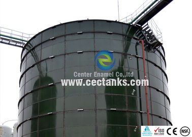Yüksek koroziv sıvı / çamur depolaması için endüstriyel cam erimiş çelik tankları