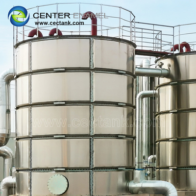 Biyogaz projeleri için paslanmaz çelik silindirli çelik su tankı
