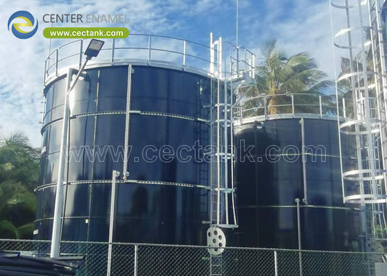 Verimliliği ve Güvenilirliği Artırmak AWWA D103/EN ISO28765 Endüstriyel Toplu Katı S için Standart Camdan Çelikle Füzyonlu Tanklar