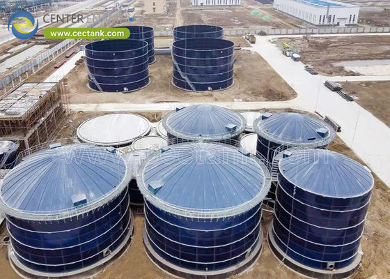 Serbest ölçeklenebilir hacimlere sahip camdan çelikten füzelenmiş tanklar: 20m3 35000m3