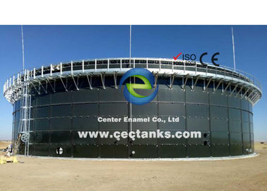 Fabrika kaplı çelişkili biogaz depolama tankı maksimum 10000M3 Özel renk