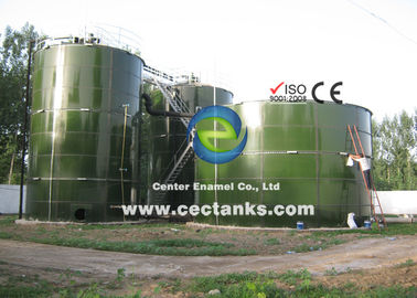 6.0Mohs Sertliği Kanalizasyon ve Endüstriyel Atık Sular Arıtma Tesisi WWTP için Cam Erimiş Çelik Tanklar