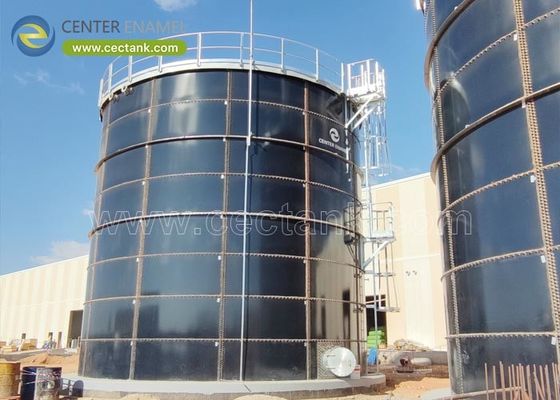 Atık su arıtma için gaz ve sıvı geçirmez cam kaplı çelik tanklar