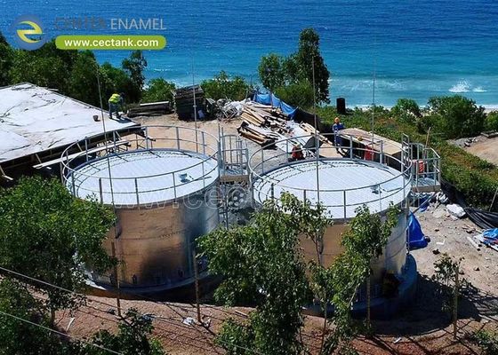 Ham Süt Depolama için Premium Hijyenik Galvanizli Cıvatalı Tanklar