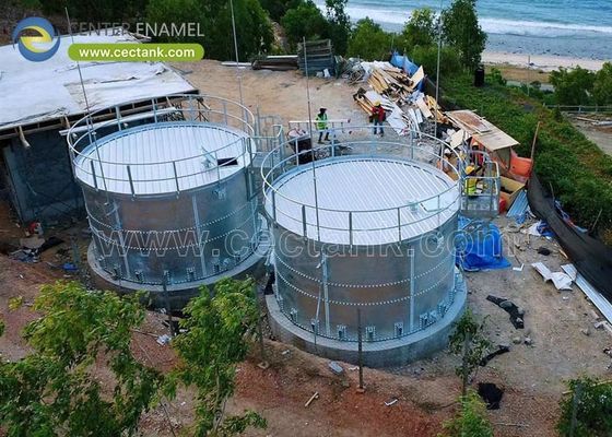 Yüksek Kapasite Galvanizli Çelik Boltlu Tanklar Yangın Söndürme Su Rezervi Tankı ve Kalıcı Yangın Koruma Sistemi