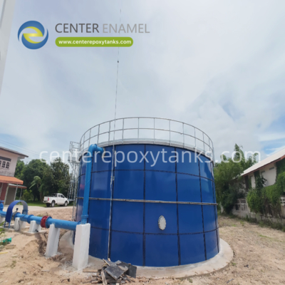 Epoksi kaplı büyük çiftlik su tankları büyük çiftlikler için bol miktarda su depolamaktadır