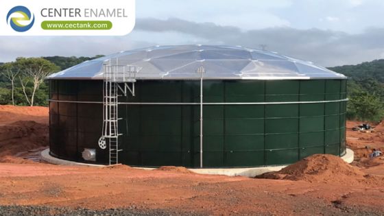 Yakıt Yağı Depolama Tankları için Alüminyum Jeodezik Kubbe Çatılar - Center Enamel