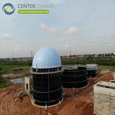 Digester tankları için çift zarlı çatılar Atık suların arıtılması: Atık su sistemlerinde biyogaz yakalanmasına entegre