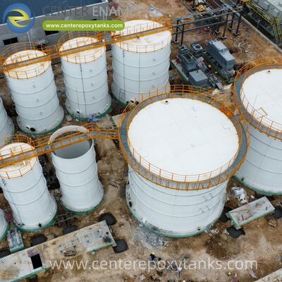 Biyogaz çamur tankları olarak bultlanmış çelik tanklar: sindirim sürecinin besin açısından zengin yan ürünü için güvenli depolama.