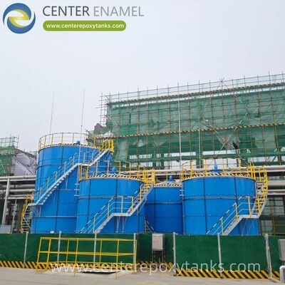 Bolted Steel Tanks as potable water storage tanks: Features certified internal coatings to maintain clean and safe water quality.