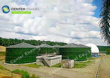 Gıda sınıfı çelikten eritilmiş cam tarım tahıl depolama siloları çiftlik tesisleri için