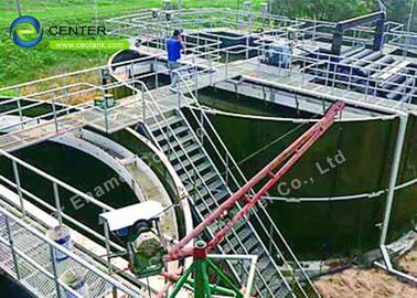Endüstriyel atık su arıtma tesisi için 40000 galon cam kaplı çelik atık su depolama tankları