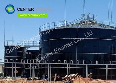 Üstün korozyon direnci, çelikten eritilmiş camlar Atık Su Arıtma Tesisi için Endüstriyel Sıvı Tankları