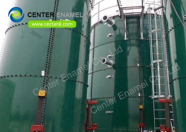 Endüstriyel atık su arıtma projesinde çamur tutmak için çelikten füzelenmiş cam tankları